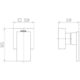 Acabamento para Registro de Gaveta e Pressão Base Deca Edge Ouro Escovado Docol - 0febeedd-6dc0-47ea-9401-614ba875a469