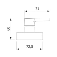 Acabamento para Registro de Gaveta e Pressão Base Docol 1.1/4 1.1/2 Insignia Cromado Roca