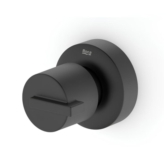 Acabamento para Registro de Gaveta e Pressão Base Docol 1/2 3/4 1 Singles One Matte Black Roca - Imagem principal - 73c4dfd8-31a8-4cd4-8caf-05555c5d32c0
