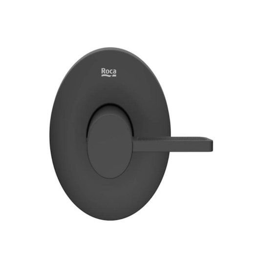 Acabamento para Registro de Gaveta e Pressão Universal 1.1/4 1.1/2 Logic Matte Black Roca - Imagem principal - b0f5b2e3-7994-4b78-ae0c-3496b9211410