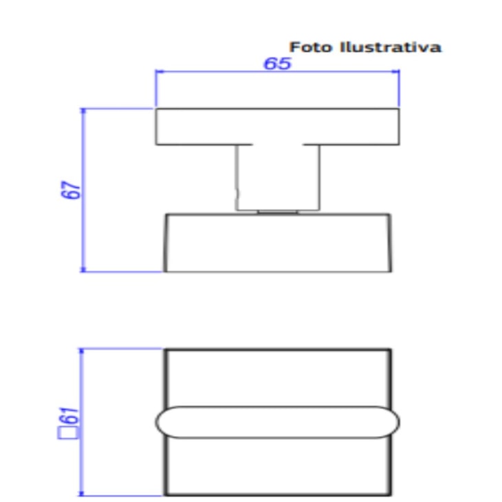 Acabamento Para Registro De Gaveta Soul 1/2