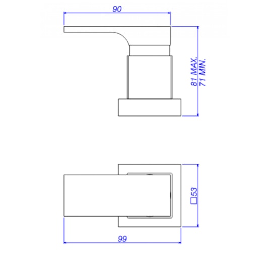 Acabamento Para Registro De Gaveta Unic 1/2