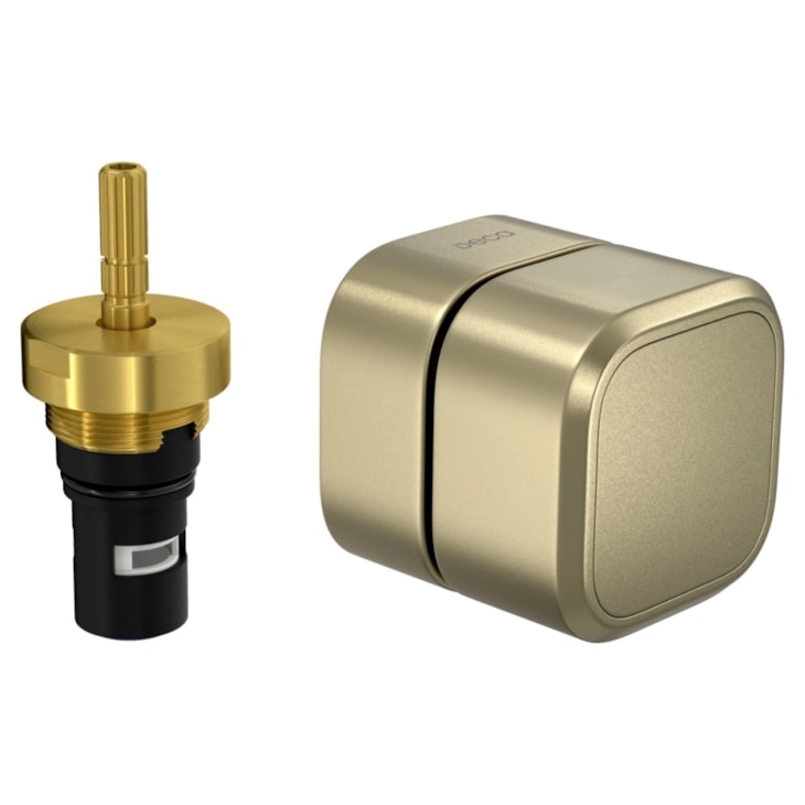 Acabamento Para Registro de Pressão 1/2 E 3/4 Quadrado Decayou Summer Gold Deca
