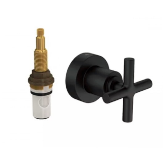 Acabamento Para Registro De Pressão Duna Clássica Black Matte Deca - Imagem principal - 364394fd-113f-4dde-bfdb-d9723a0070b5