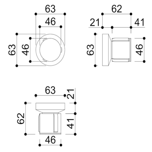 Acabamento Para Registro De Pressão E Gaveta Docol Kr8192d Rose Gold Kromma - Imagem principal - df5c16e0-04ca-433f-83ea-ac2a138ea782