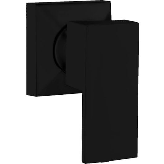 Acabamento Para Registro De Pressão E Gaveta Para Base Docol Com Cristal Quadratta Kr264d  Black Matte Kromma - Imagem principal - 02c38e2b-878b-488b-a067-5607193a4c75