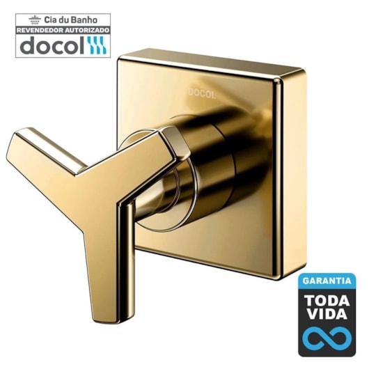 Acabamento Para Registro DocolBase 1/2 3/4 1 City Ouro Polido Docol - Imagem principal - de837f5e-26ec-4318-9703-a6a676a52763