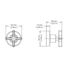 Acabamento Para Registro Docolbase Invicta 3/4 Cromada Docol