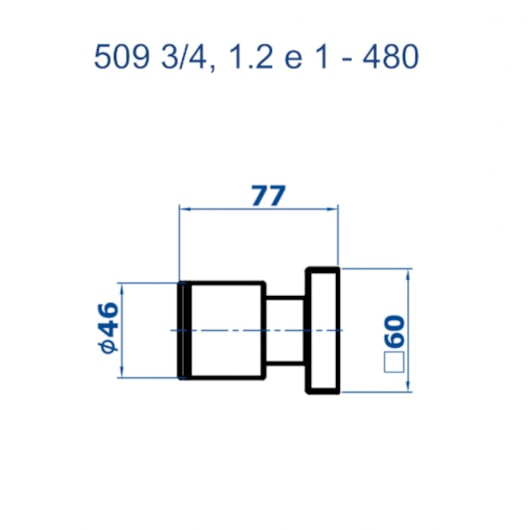Acabamento para Registro Elo 509 3/4 C480 Cromado 1/2