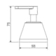 Acabamento Para Registro  Meber/ Deca/ Tigre/ Fabrimar 1/2'' 3/4'' 1'' Uni C18 Cromado Meber - e526bc93-bed8-4471-a3e1-c261fc253942