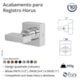 Acabamento para Registro Preto Fosco Horus 509 3/4 BK450 1/2, 3/4 e 1 Fani - 689ae4a3-8b3d-466c-9fb2-68923141a444