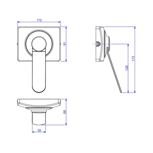 Acabamento Para Válvula De Descarga De Acessibilidade Hydra Eco Conforto Cromado Deca - Imagem principal - c4510373-baa8-40f4-8e74-e518709e6de7