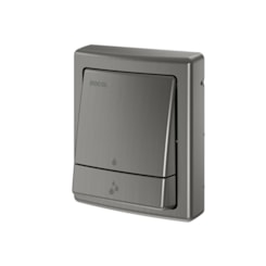 Acabamento Para Válvula De Descarga Salvágua Square Grafite Escovado Docol