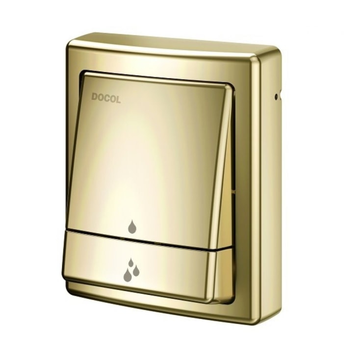 Acabamento Para Válvula De Descarga Salvágua Square Ouro Polido Docol