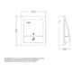Acabamento Para Válvula De Descarga Square Cromado Docol - b71f7915-937b-4021-b646-fb4e2896710e
