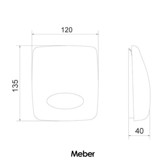 Acabamento para Válvula de Descarga Universal Preto Matte Meber - Imagem principal - a41eef70-64fa-4d3c-9fc0-651bab9d5a97