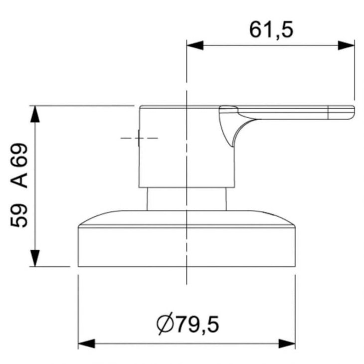 Acabamento Registro Base Deca 1.1/4, 1.1/2 L20 Cromado Roca