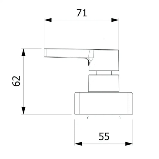 Acabamento Registro Base Deca 1/2, 3/4, 1 Insig Cromado Roca - Imagem principal - ee94770c-20a1-4f1a-b591-c8a2dcfc2cb5