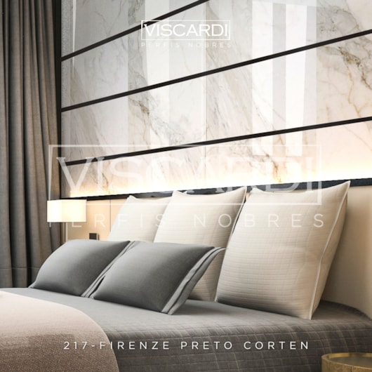 Acabamento Viscardi Para Parede Firenze 217 Preto Corten Texturizado Pintura Eletrostática - Imagem principal - 6eb9d04e-cc47-4a3f-abaa-dbdc5701542d