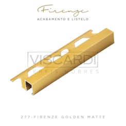 Acabamento Viscardi Para Parede Firenze 277 Golden Matte Alumínio Anodizado