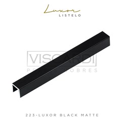 Acabamento Viscardi Para Parede Luxor 223 Black Matte Alumínio Anodizado