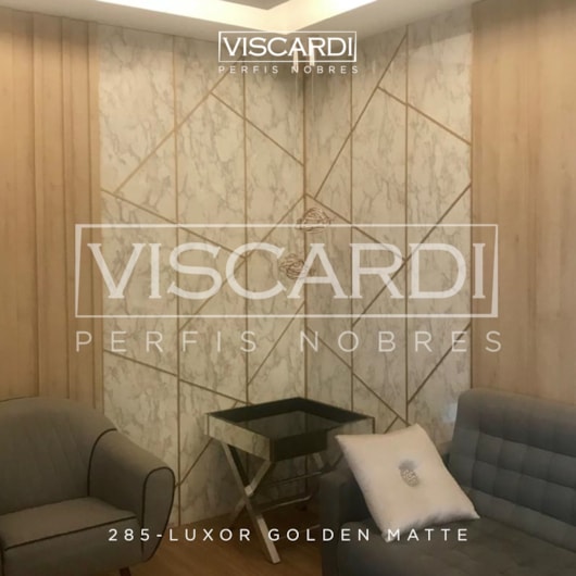 Acabamento Viscardi Para Parede Luxor 285 Golden Matte Alumínio Anodizado - Imagem principal - 991608f7-7736-4747-b23c-79153941a0e0