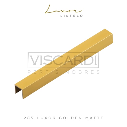 Acabamento Viscardi Para Parede Luxor 285 Golden Matte Alumínio Anodizado - Imagem principal - 3190d92a-bdcc-4d78-a599-23a97aefe96b