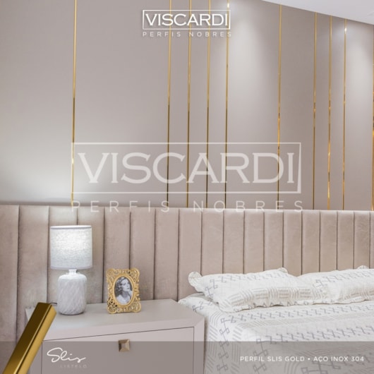 Acabamento Viscardi Para Parede Slis 76 Slis Gold Aço Inox 304  - Imagem principal - a3aaab19-acaf-456a-ac72-984ae3818ea8