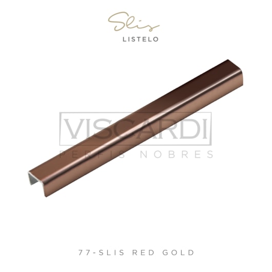 Acabamento Viscardi Para Parede Slis 77 Slis Red Gold Aço Inox 304  - Imagem principal - 66bc7b29-4ed4-479d-8688-dd63b1be5b1d