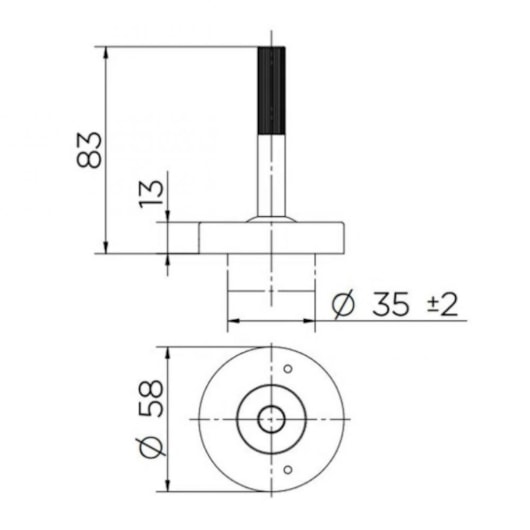 Acionamento De Misturador Para Lavatório De Mesa Joy Cobre Polido Docol - Imagem principal - 52624ebf-1eae-43dd-86fb-9093e6637de2