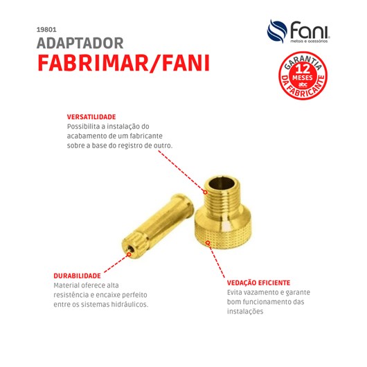 Adaptador Fabrimar/Fani Acabamento 1/2 3/4 E 1 1/2 506 B Fani - Imagem principal - 714409aa-272e-49e4-b0e1-fdc1bd8670de