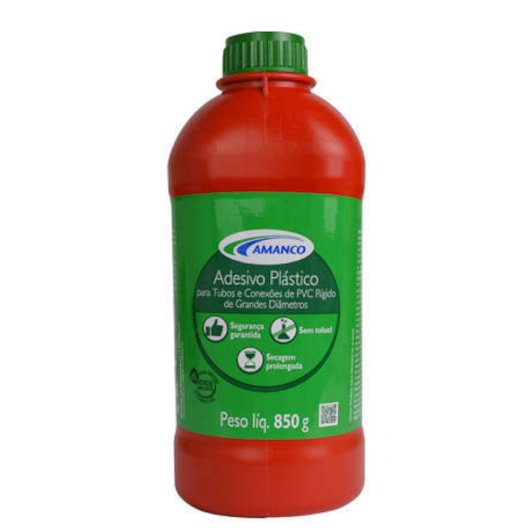 Adesivo Plástico Grandes Diâmetros Com Pincel Amanco 850g - Imagem principal - aec96558-4355-4318-b7d7-2a889aad4d71