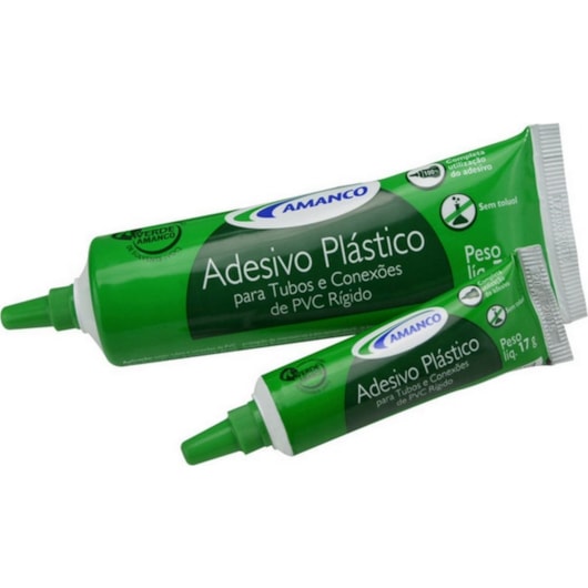 Adesivo Plástico Para Pvc Bisnaga 17g Amanco - Imagem principal - 6e64be5d-f587-414e-8a33-cbd941152e9f