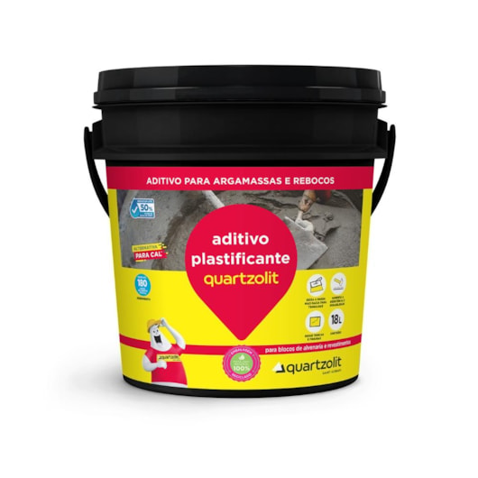 Aditivo Plastificante Para Argamassa 18l Quartzolit - Imagem principal - ba4bbc9d-e1d5-43ec-ba55-db54857fa366