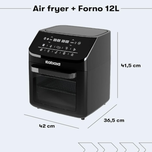 Air Fryer Forno 12l Itatiaia 127V - Imagem principal - 1f9833dd-2710-4beb-8a70-9448a1b319ab