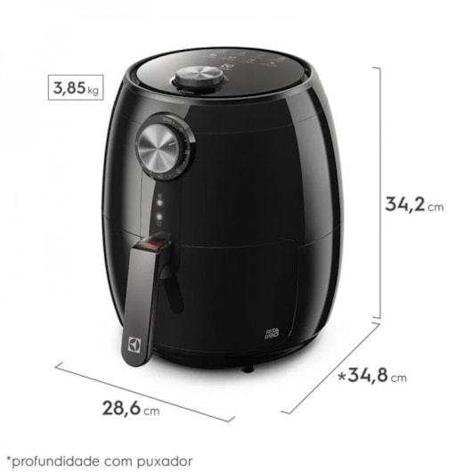 Airfryer Efficient Rita Lobo EAF15 Electrolux 1400W 127V 3,2l - Imagem principal - 8ff424e4-1fb6-47b0-ae2d-4957f28eb1c3