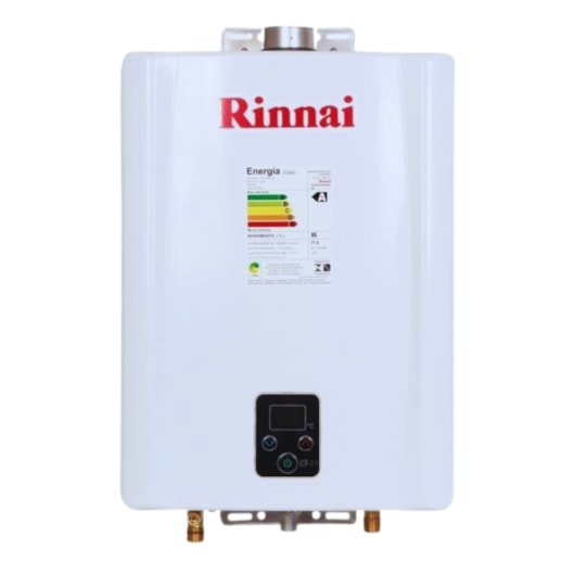 Aquecedor A Gás Digital 21 Litros Glp E211 Feh Branco Rinnai | ABC da ...