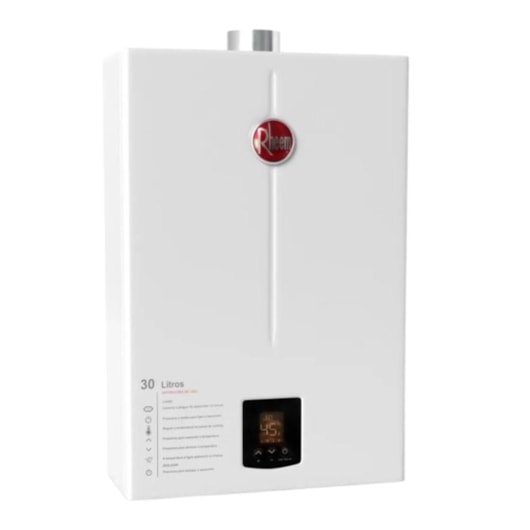 Aquecedor A Gás Glp Digital Automático Rheem Bivolt 30L - Imagem principal - a7915984-6dfb-4924-939f-4b9ab845052b