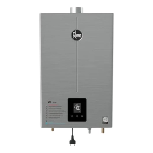 Aquecedor A Gás Gn Digital Rheem Bivolt Automático 20L - Imagem principal - a0d400f3-d381-4b77-a079-1b25b2318971
