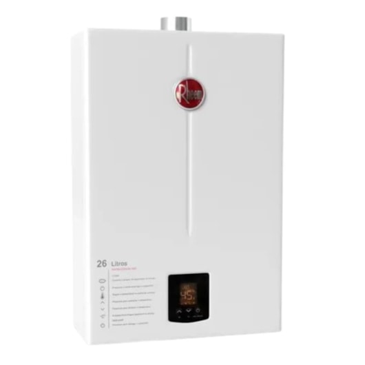 Aquecedor A Gás Gn Digital Rheem Bivolt Automático  26L - Imagem principal - 1dbef0b0-efce-4d47-8ab5-e321e002b7fa