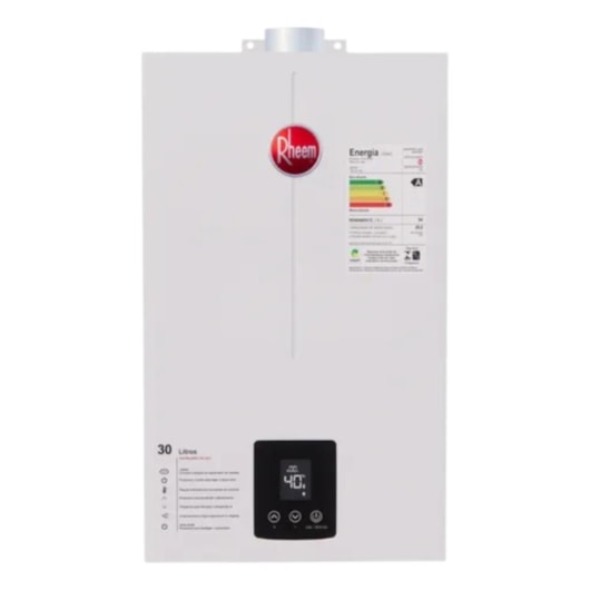 Aquecedor A Gás Gn Digital Rheem Bivolt Automático 30L - Imagem principal - 524369c4-62b9-42d1-be73-35e4e49338f9
