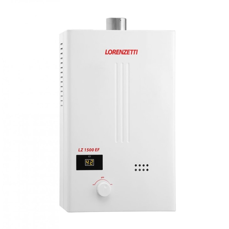 Aquecedor De Água A Gás Mecânico 15l Gn Ef Lz 1500 Branco Lorenzetti