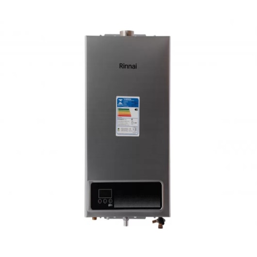 Aquecedor De Água Digital A Gás Gn Reu-e150 Feh E15 Prata Rinnai 15L - Imagem principal - ae9600f8-fabc-465f-b28a-9af283e247f1