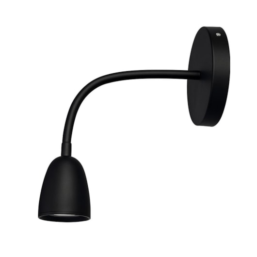 Arandela Led Direct Articulável 3000K Preto Taschibra 4W - Imagem principal - 062bbbfd-3d1d-4de5-a433-7bcdf6a335e5