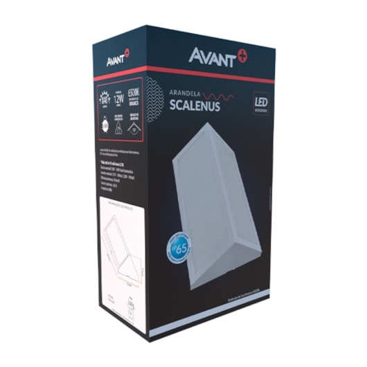 Arandela Scalenus Led 12W Branco Fosco Luz Branca 6500K Bivolt Avant - Imagem principal - e0fd3129-4f18-4b8f-8d0a-86c47d8e0c0b