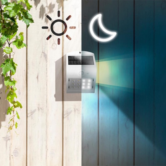 Arandela Solar Sunshine AS2 LED 3W 6500K Taschibra - Imagem principal - d459b958-32c9-4f7a-86dc-b1381396677c