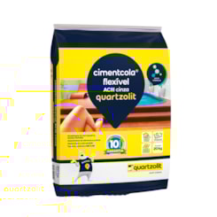 Argamassa Cimentcola Flexível Interno E Externo Ac3 Cinza Quartzolit 20kg