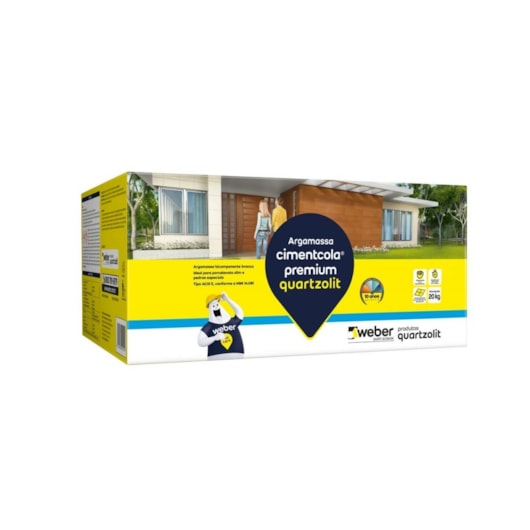 Argamassa Cimentcola Premium Bicomponente 20kg Quartzolit - Imagem principal - 6edaca02-b137-461f-9383-3e27a1709604