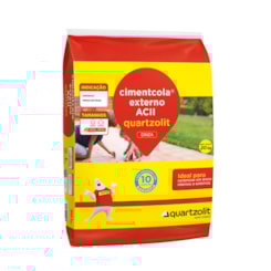 Argamassa Externa Cinza Ac2 Quartzolit Embalagem de Plástico 20kg