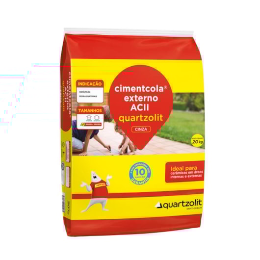 Argamassa Externa Cinza Ac2 Quartzolit Embalagem de Plástico 20kg - Imagem principal - 02e9a286-6185-46f4-b2b4-89020d1d08f9